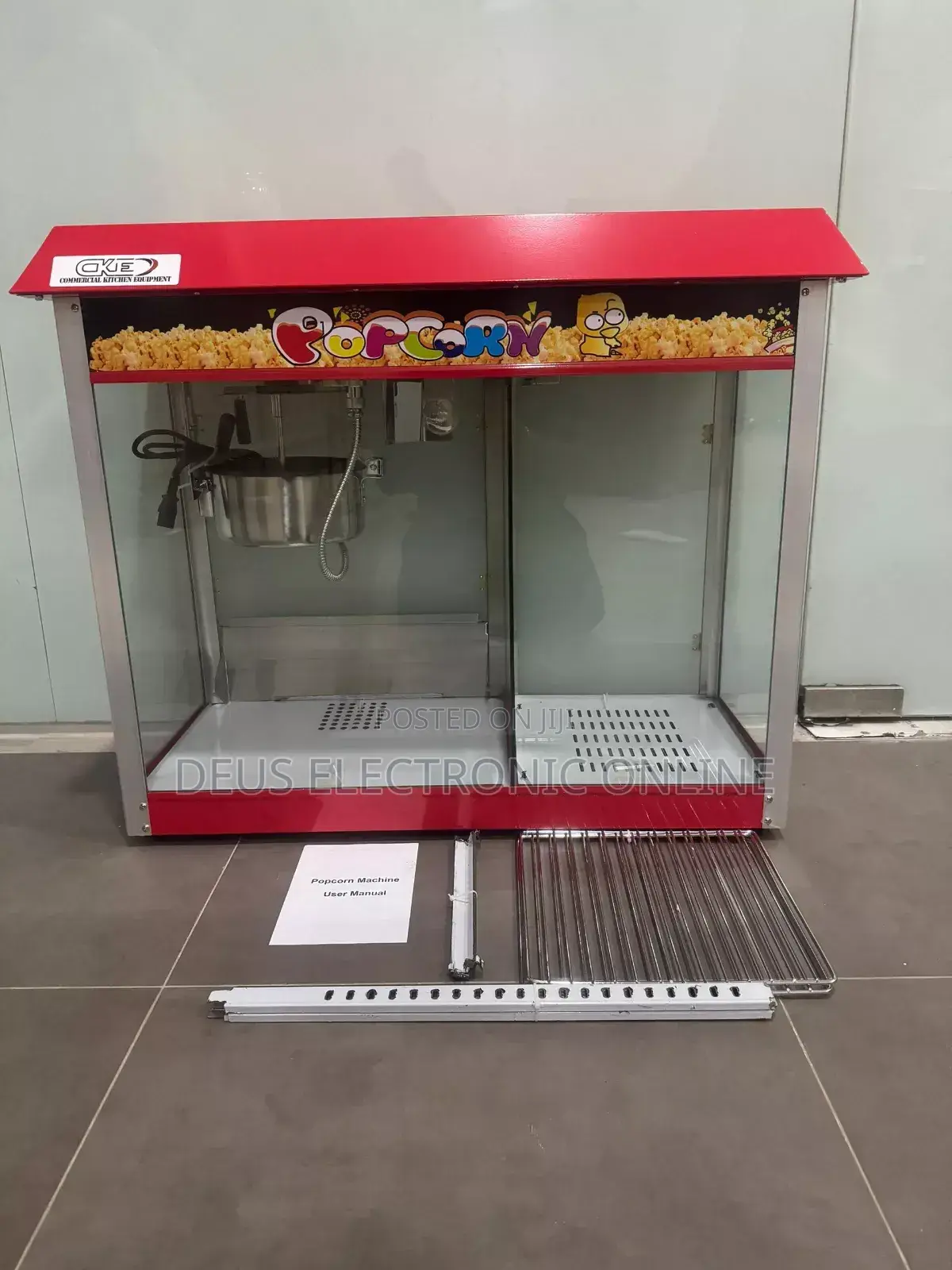 Popcorn Machine Kubwa Yenye Showcase *