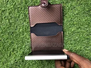 Smart Card Holder Wallet (Metal + Leather)