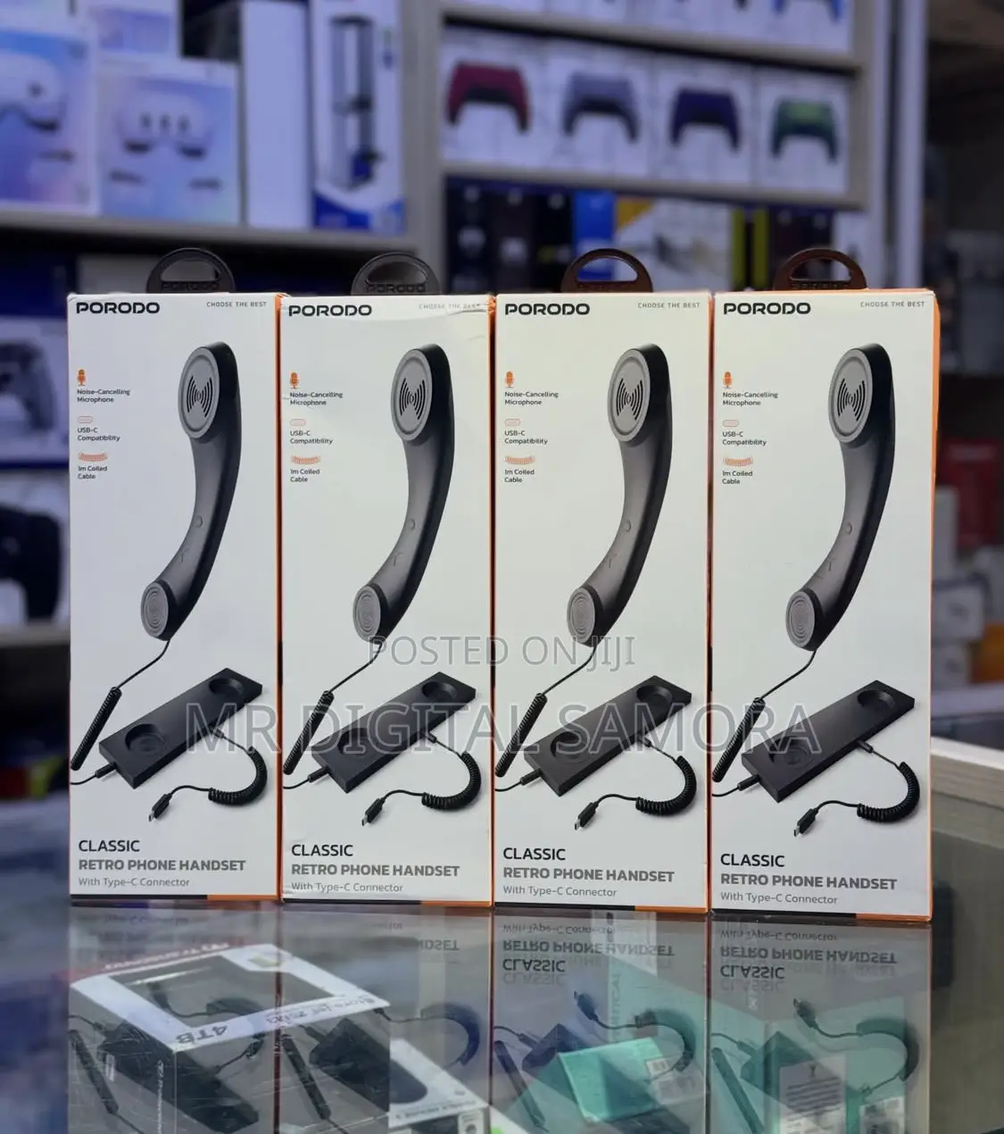 Porodo Classic Retro Phone Headset