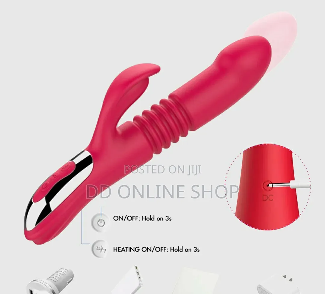 12 Mode Thrusting Rabbit Vibrator With G-Spot and Clitoral Stimulator