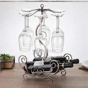 Glass Holder + Wine Bottles