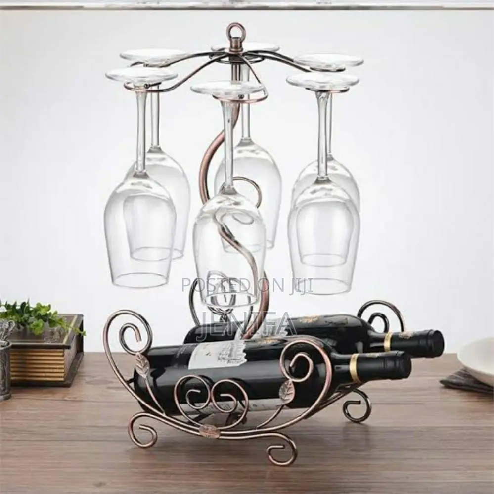 Glass Holder + Wine Bottles