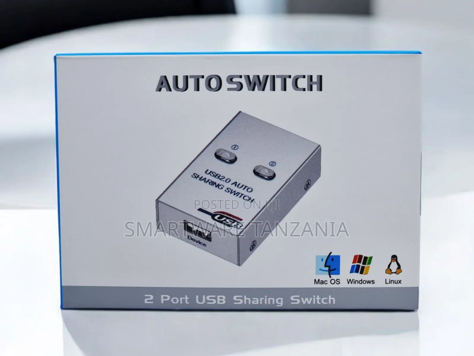 Usb 2.0 Auto Sharing Switch 2 Port for Printer Scanner Pc