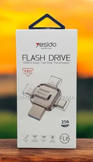 Yesido 4 in 1 Flash Drive 256gb Usb3.0 Type-C Lightning