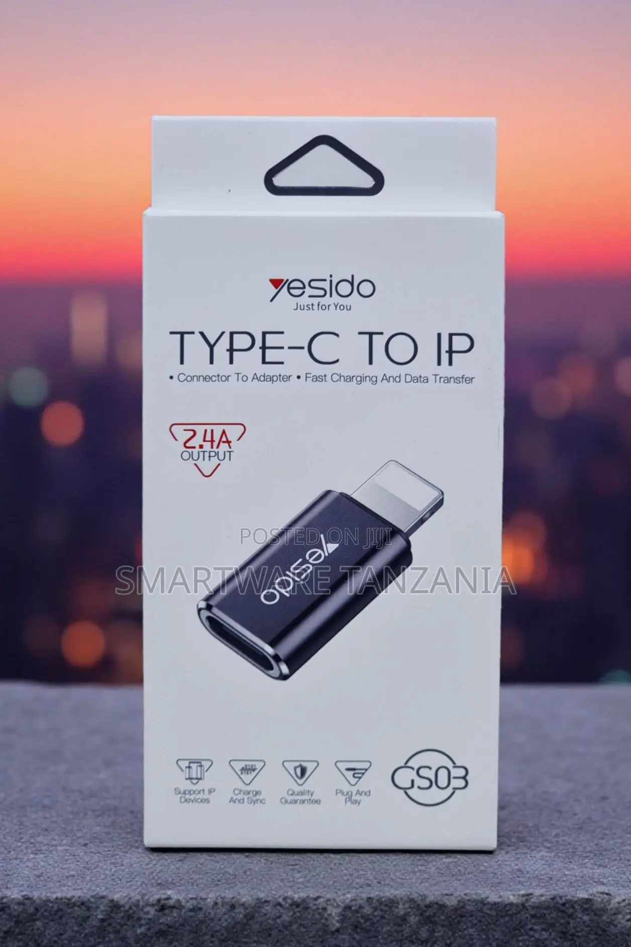 Yesido Gs03 Type-C to Lightning Adapter 2.4a Fast Charging
