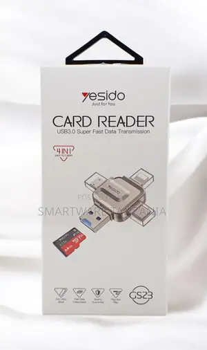 Yesido Gs23 4 in 1 Card Reader Usb3.0 Lightning Type-C Sd