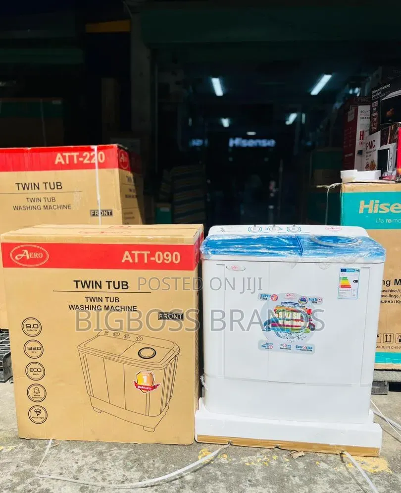 Aero Manual Twin Tub Washing Machine 9kg (Att-090)