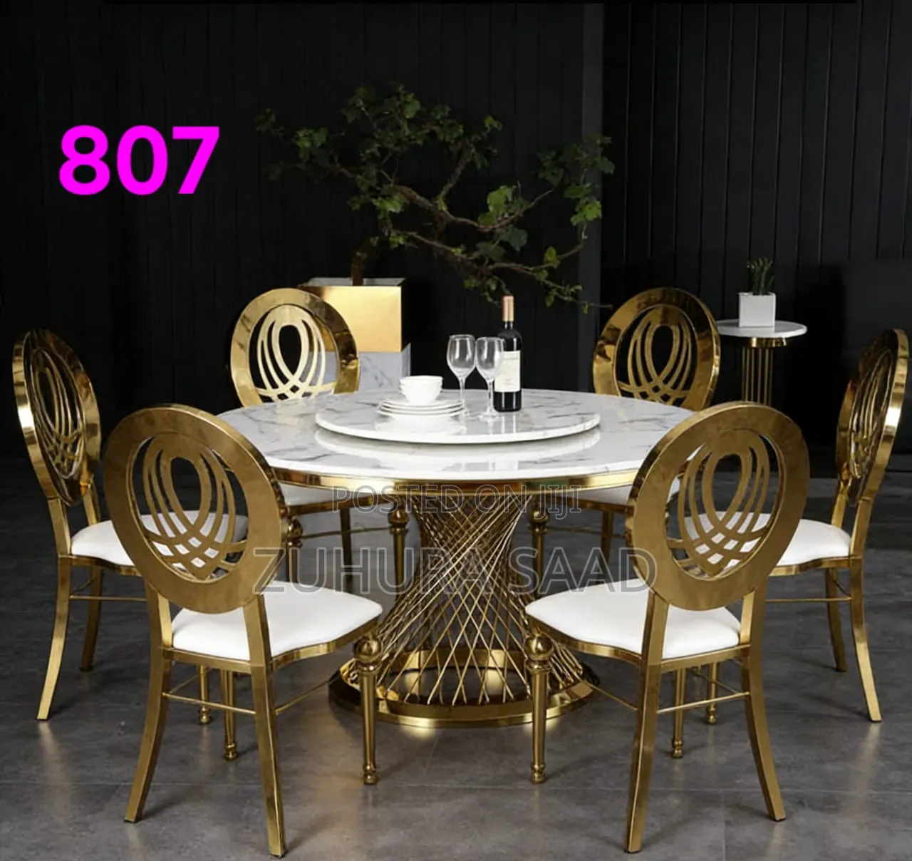 Premium Round Marble Dining Table
