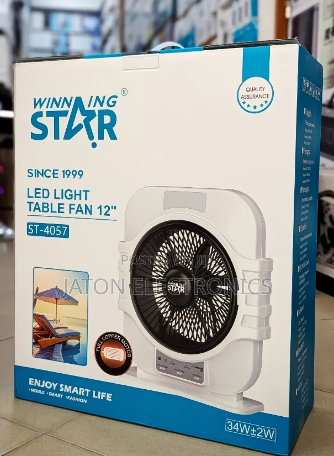 Winning Star Rechargeable Fan