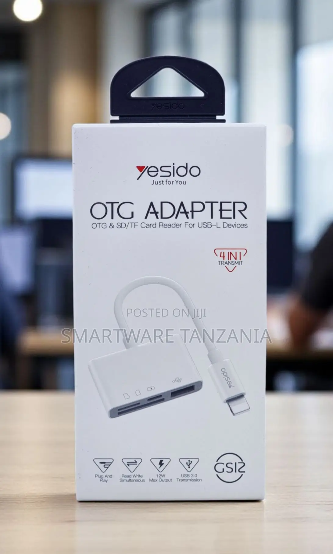 Yesido Gs12 Lightning 4 In 1 Otg Sd Tf Usb3.0 Card Reader