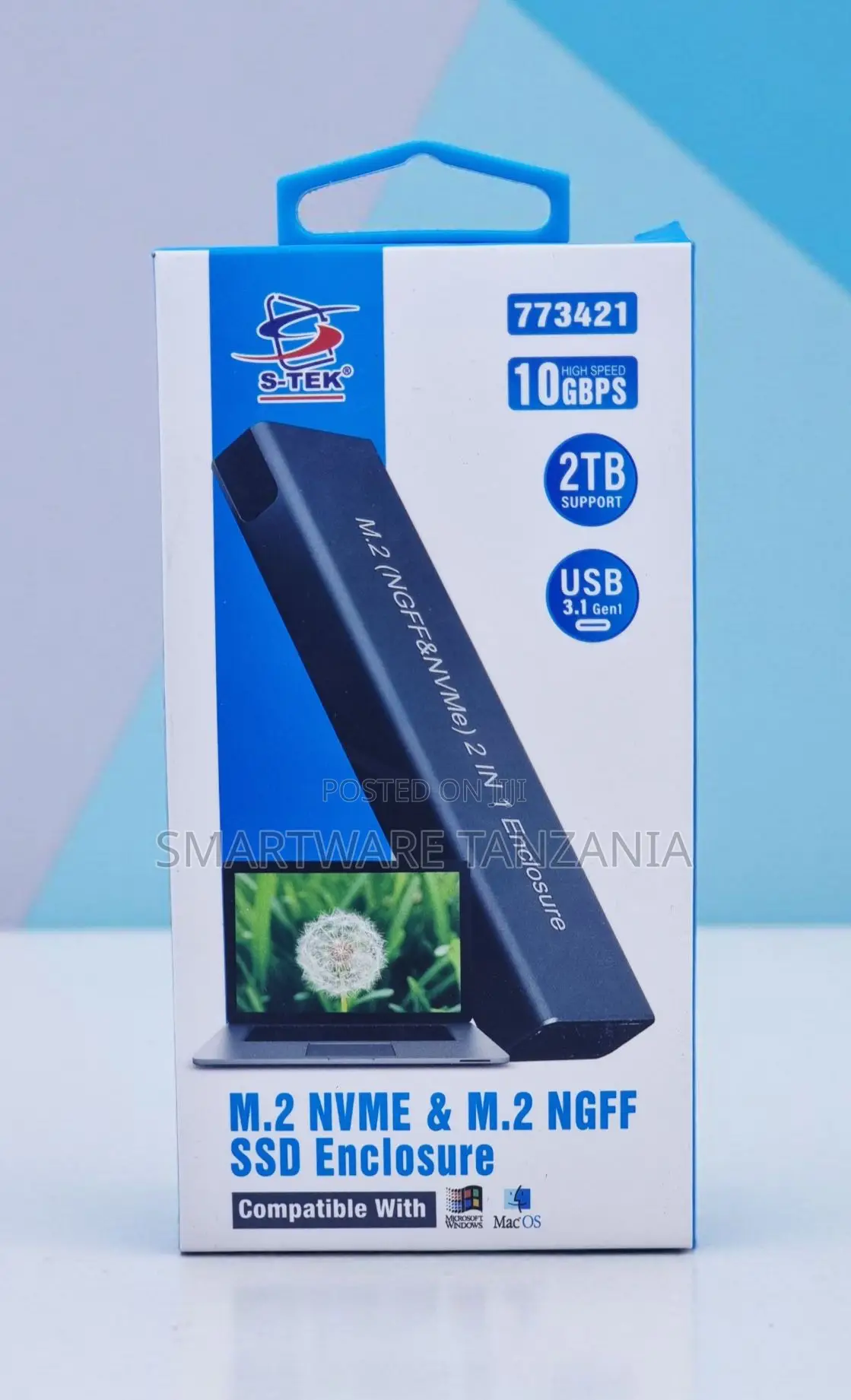 S-tek M.2 Nvme Ngff Ssd Enclosure 10gbps Usb 3.1 2tb