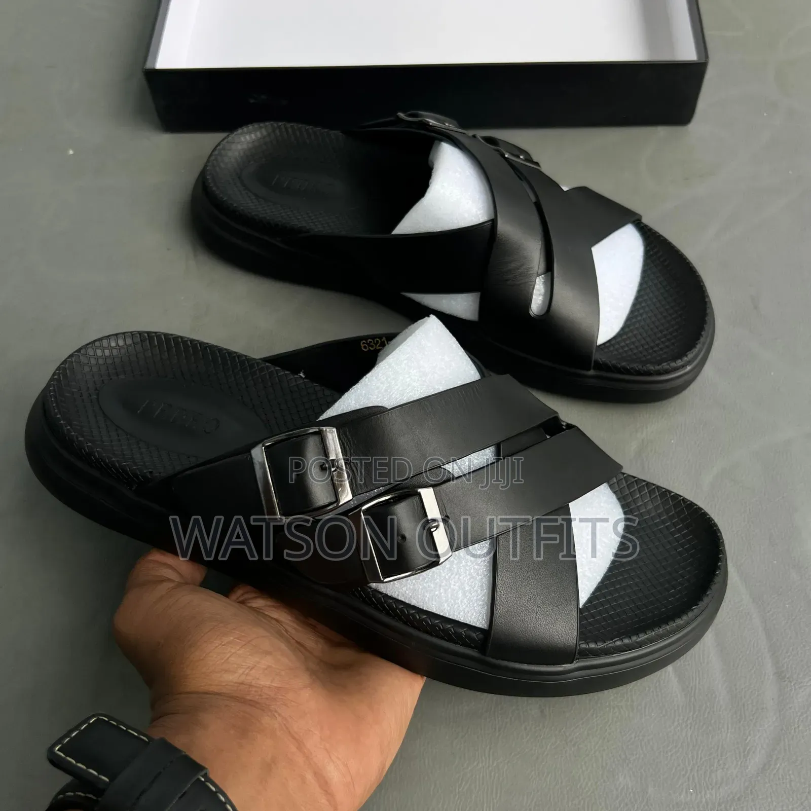 Men's Leather Sandals Ecco Smartly Modelled and Branded