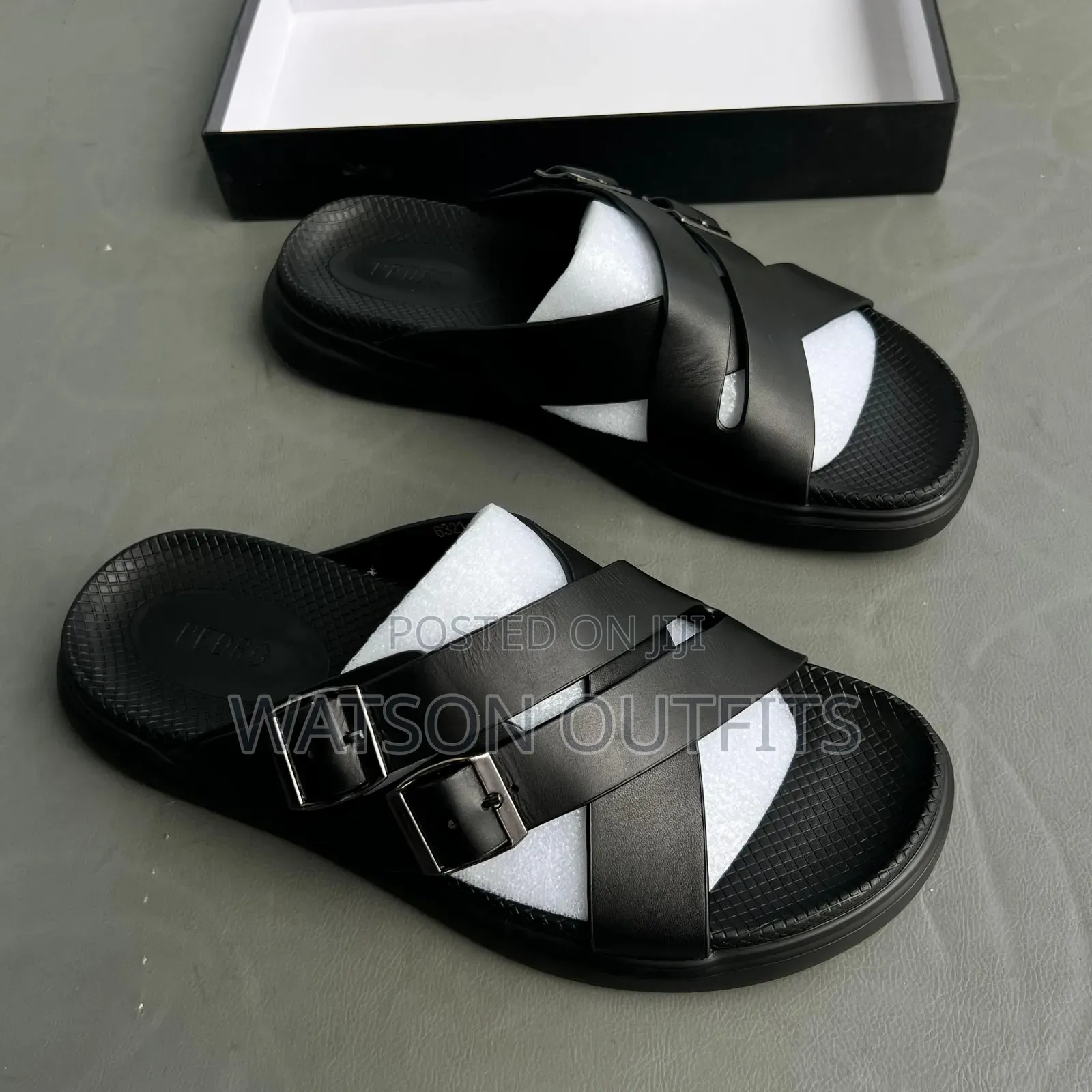 Men's Leather Sandals Ecco Smartly Modelled and Branded