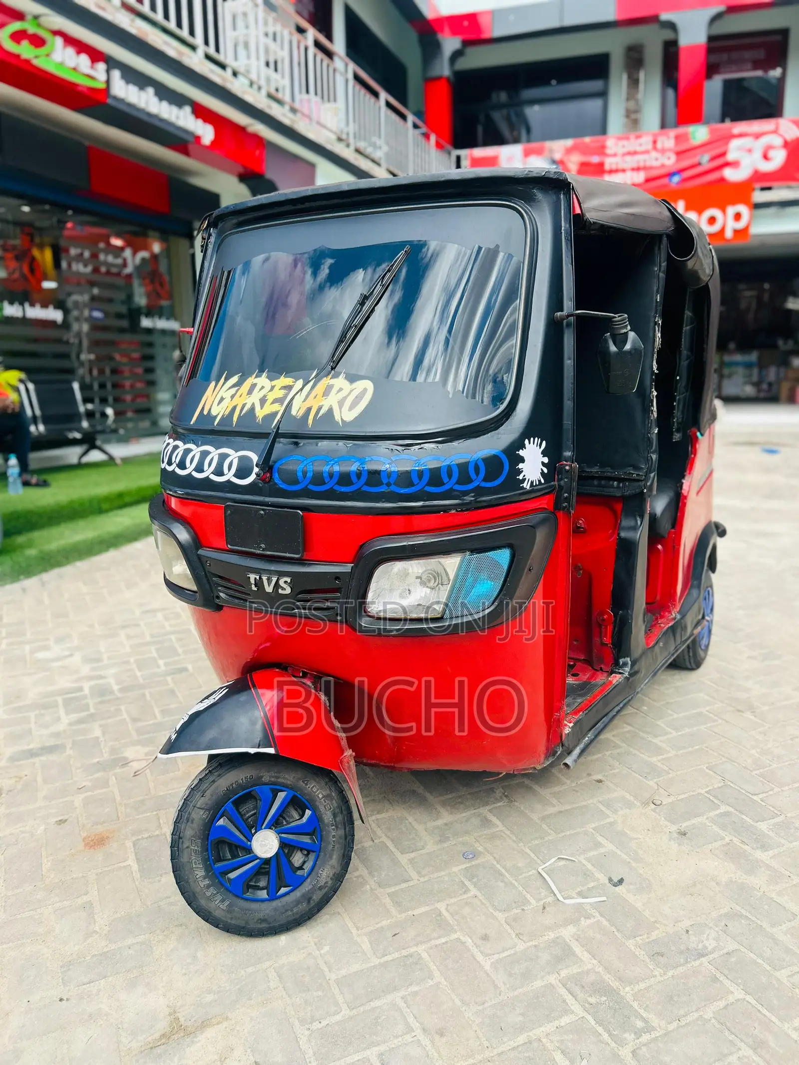 TVS King Deluxe Plus iTouch Start 2024 Red