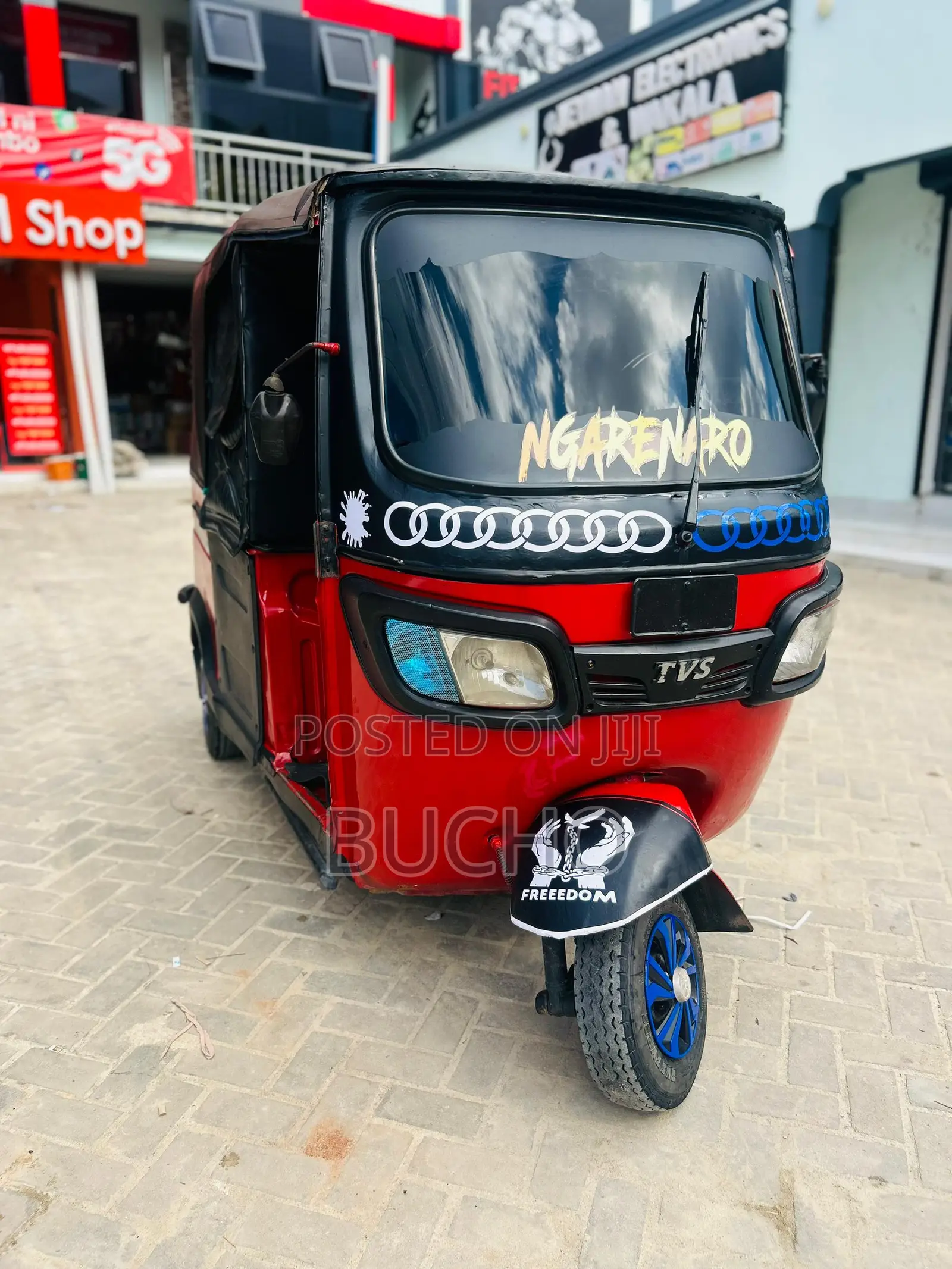 TVS King Deluxe Plus iTouch Start 2024 Red