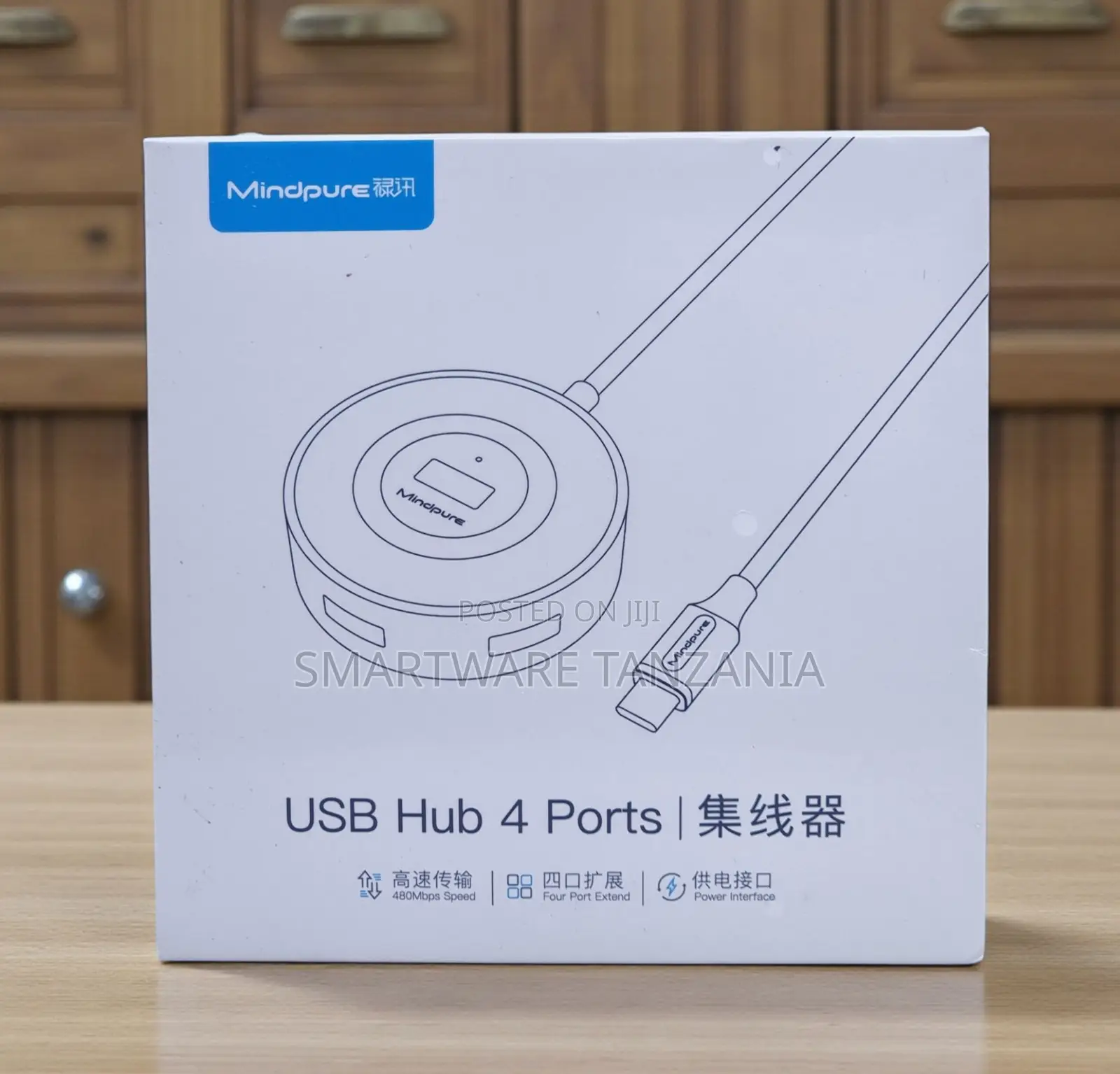 Mindpure Usb Hub 4 Port Round 480mbps Usb-c Cable Design
