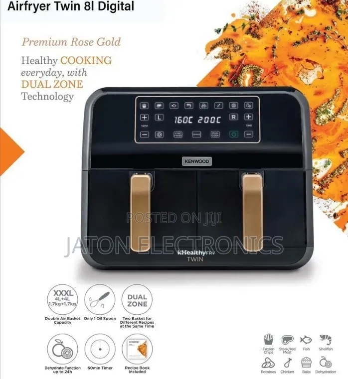 Kenwood Digital Air Fryer Original Double 8liters