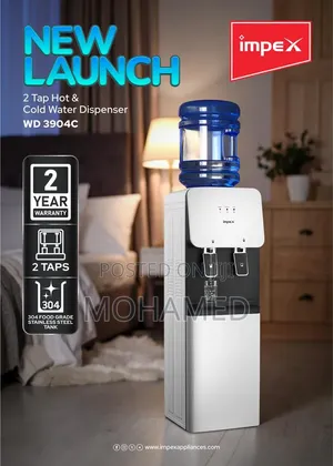 “Water Dispenser Ya Hot Cold – Impex 2 Tap Kwa Tu!”