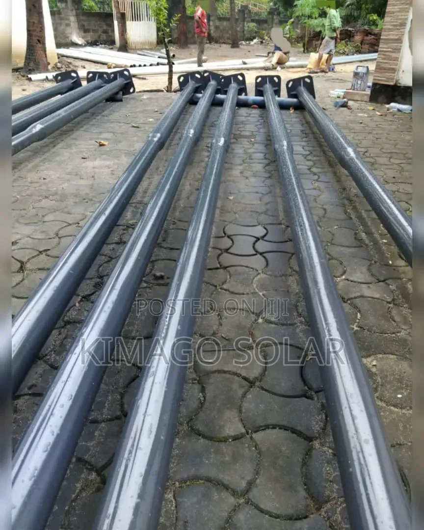 Hot Dipped Galvanized Steel Pole for Solar Projects (6m)