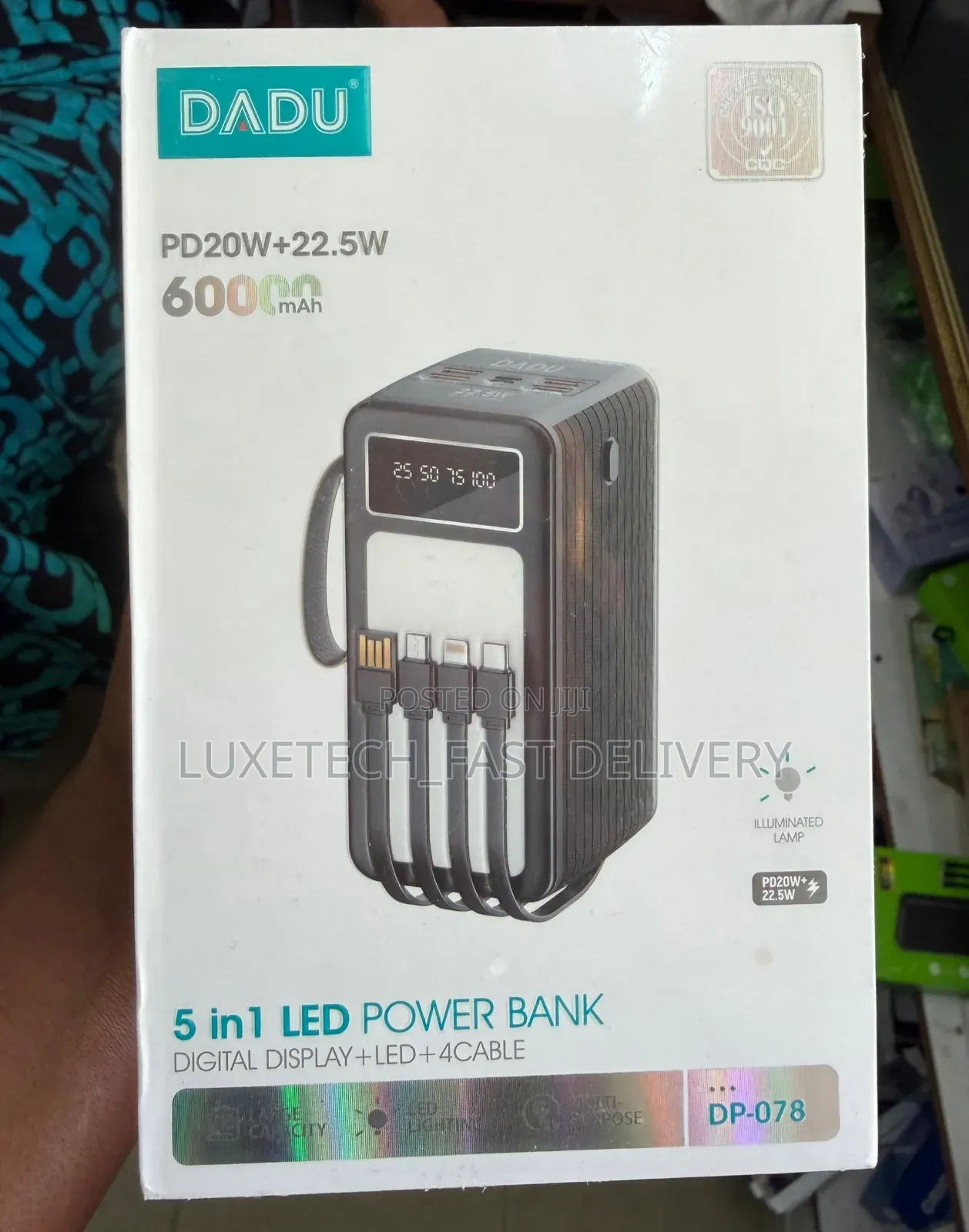 Dadu Dp-078 Original Power Bank 60000mah