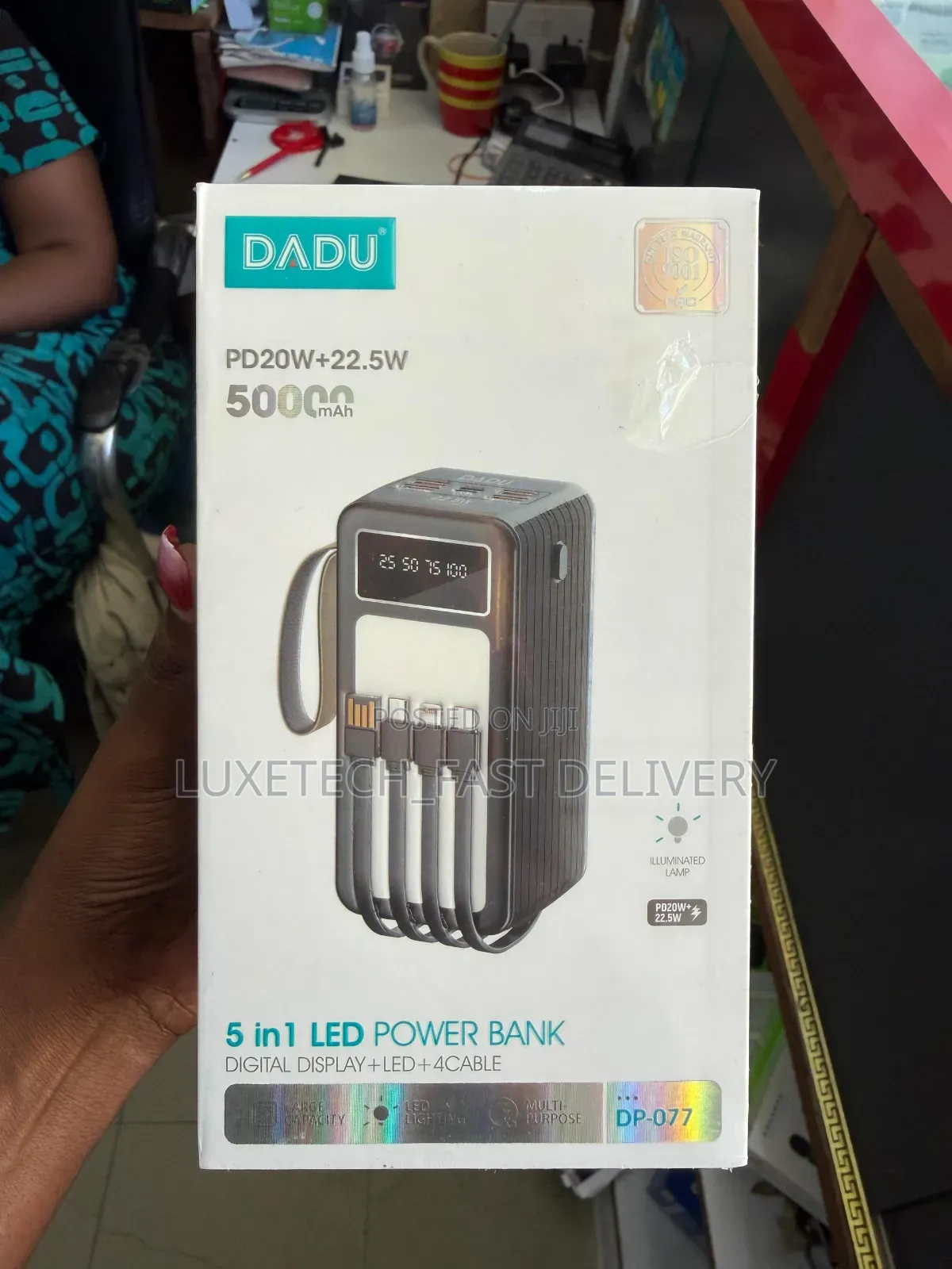 Dadu 5-in-1 Led Power Bank 50,000mah - Original