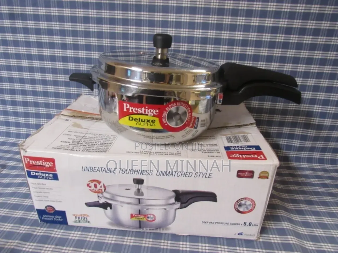 Stainless Steel Manual Pressure Cooker 5 Liters