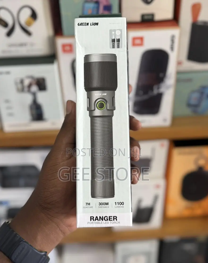 Green Lion Ranger Portable Led Torch 3000 Mah -