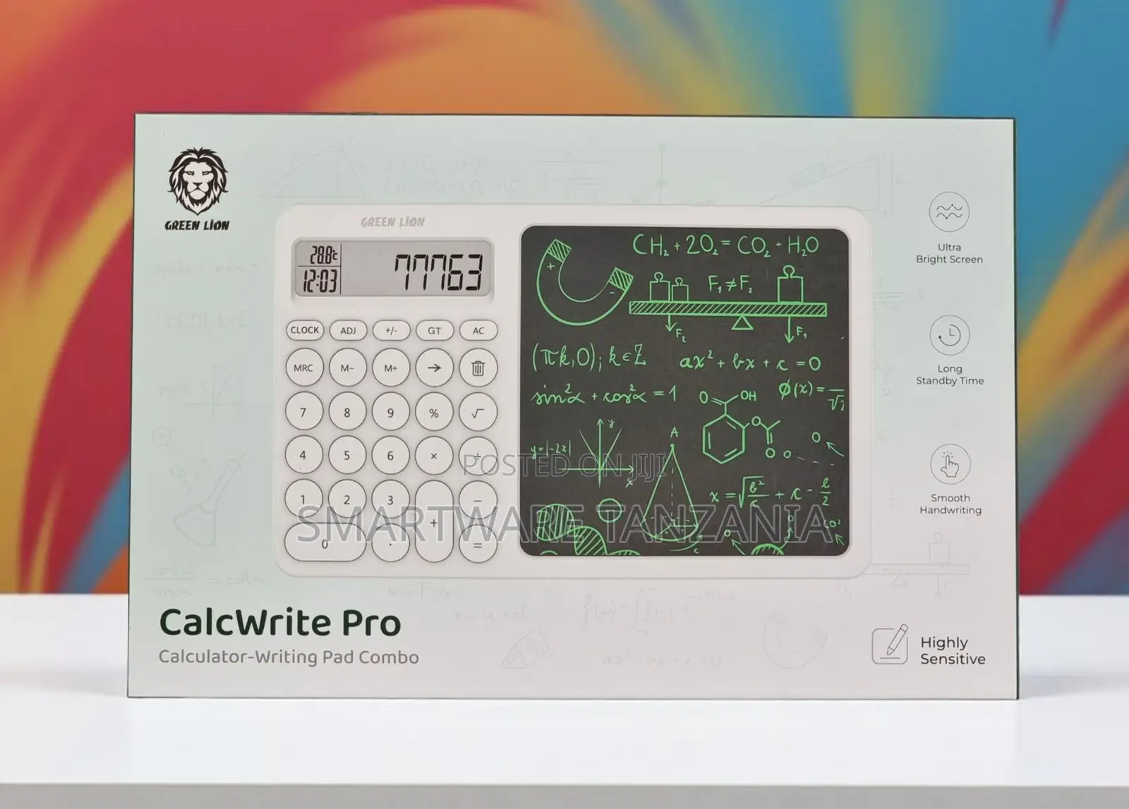 Green Lion Calcwrite Pro Calculator Writing Pad Combo Desk