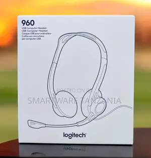 Logitech 960 Usb Computer Headset Stereo Mic for Calls Work