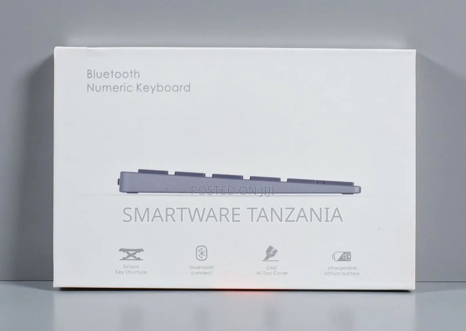 Slim Bluetooth Numeric Keyboard Cnc Aluminum Rechargeable