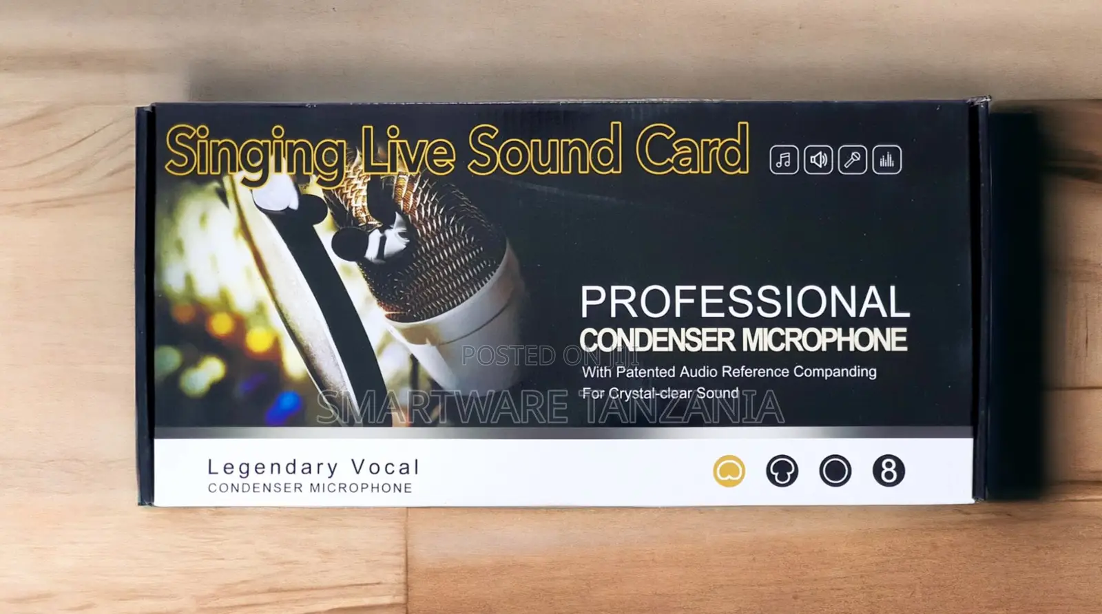 Legendary Vocal Condenser Microphone Singing Live Sound Card