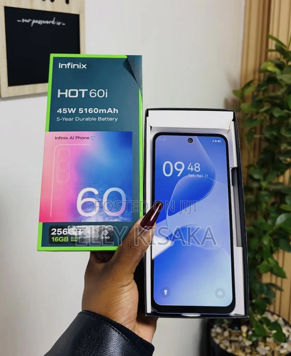 New Infinix Hot 60i 128 GB Blue