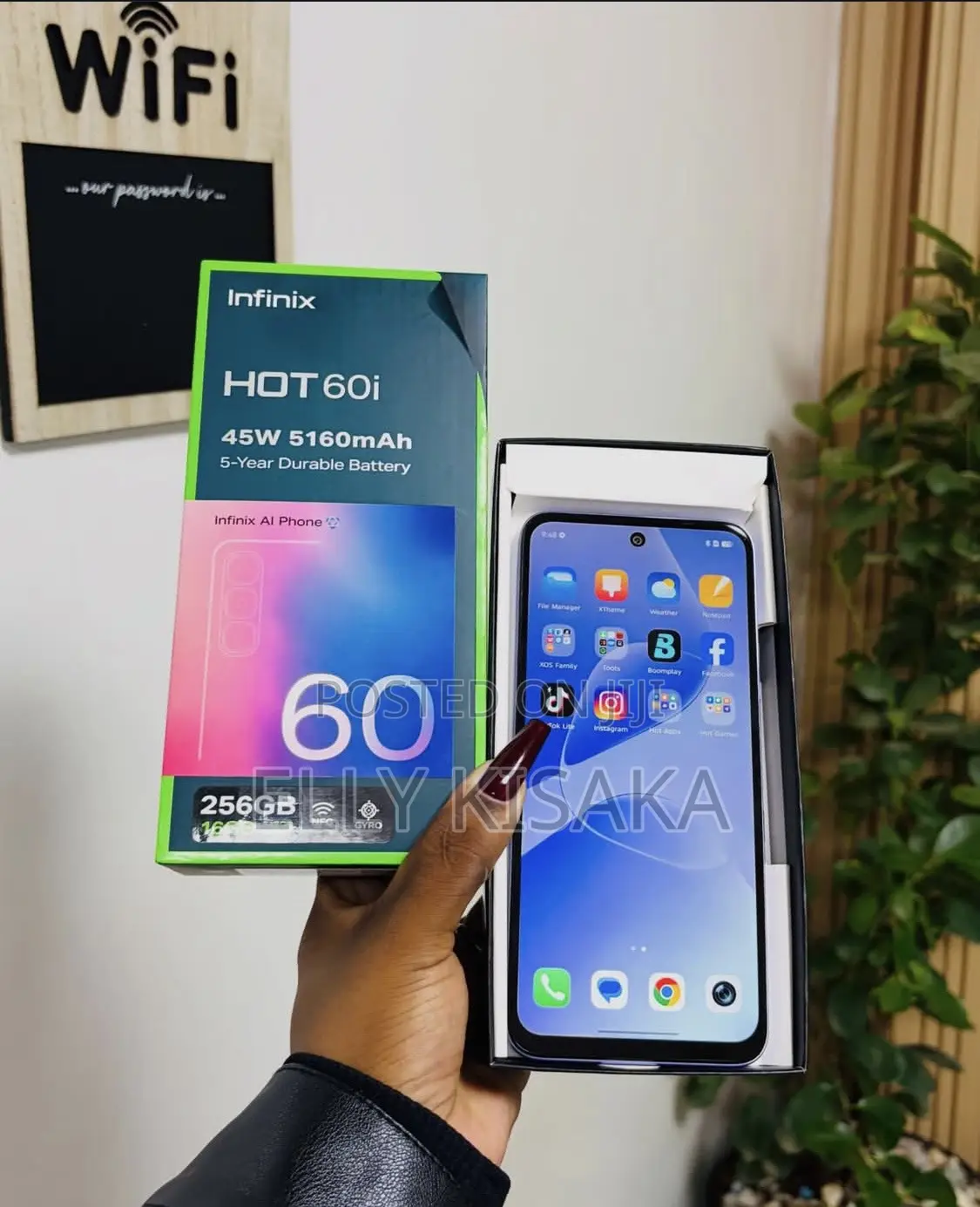 New Infinix Hot 60i 128 GB Blue