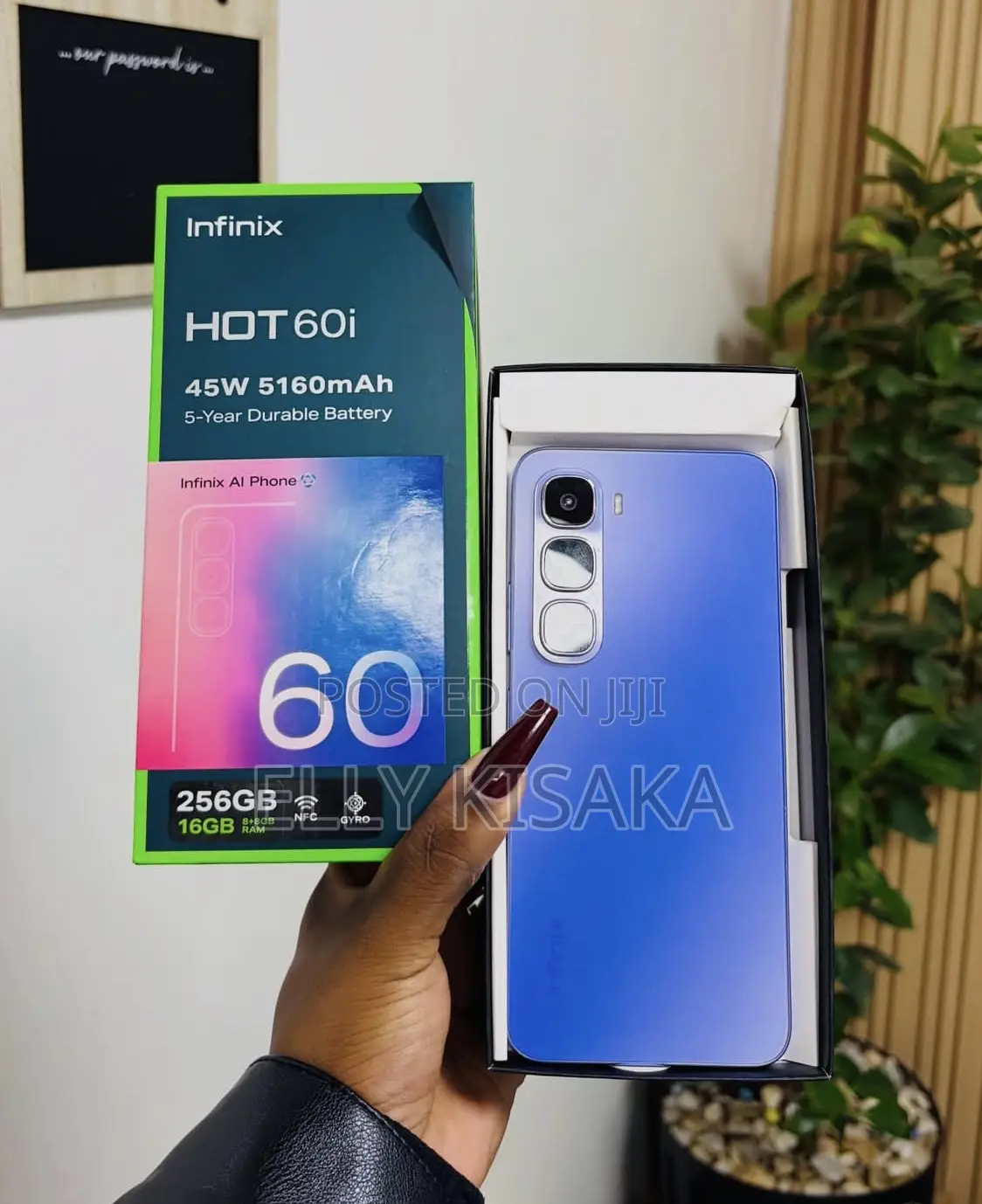 New Infinix Hot 60i 128 GB Blue