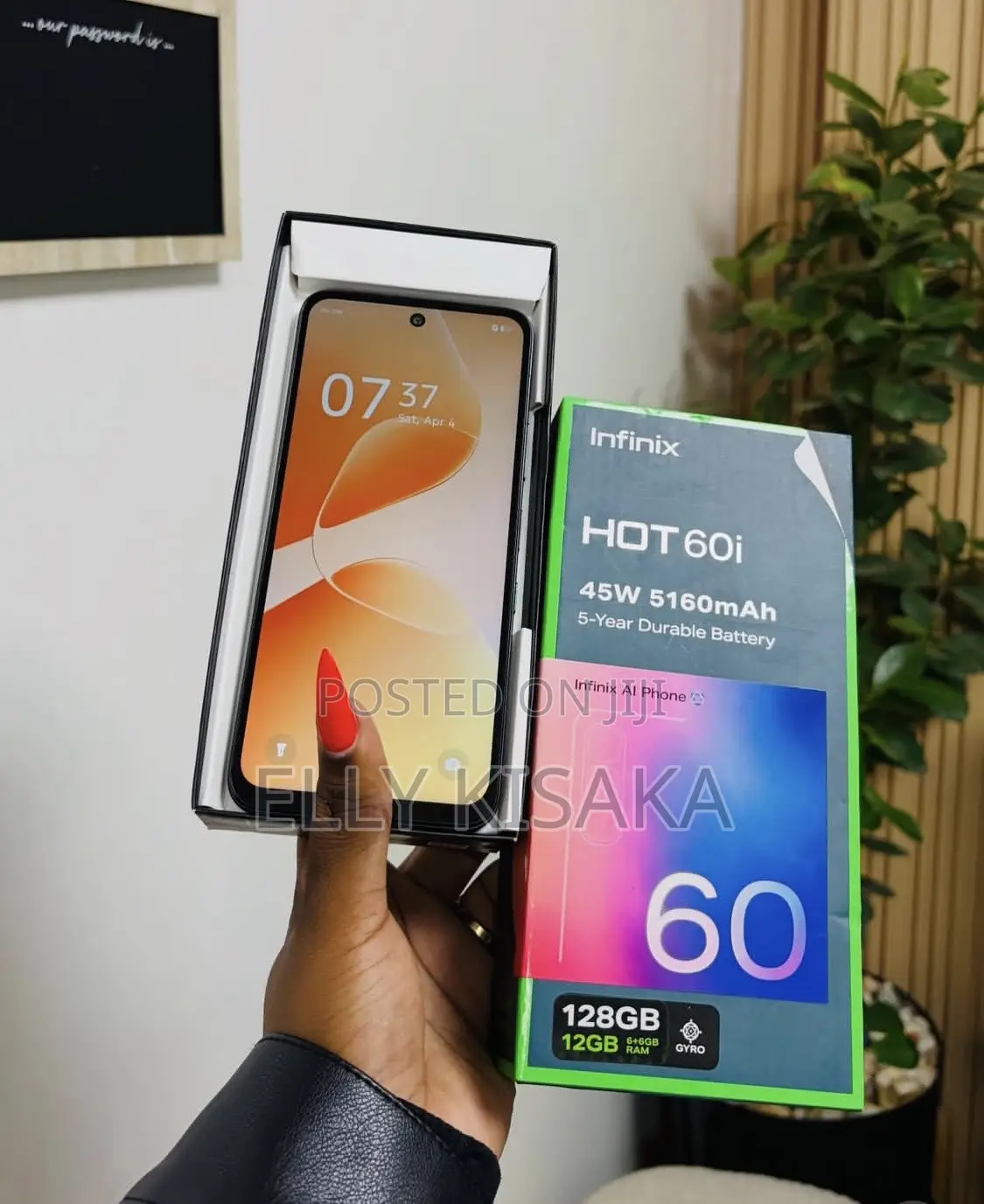 New Infinix Hot 60i 128 GB Black