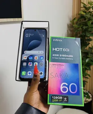 New Infinix Hot 60i 128 GB Black