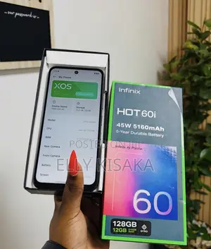 New Infinix Hot 60i 128 GB Black