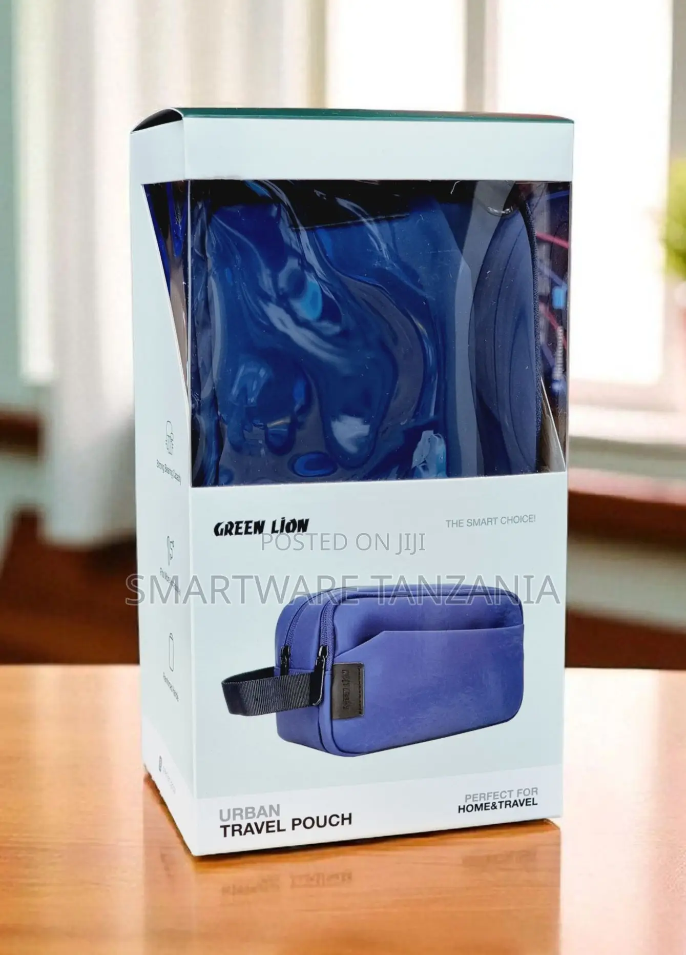 Green Lion Urban Travel Pouch - Vibrant Blue Essential Carry