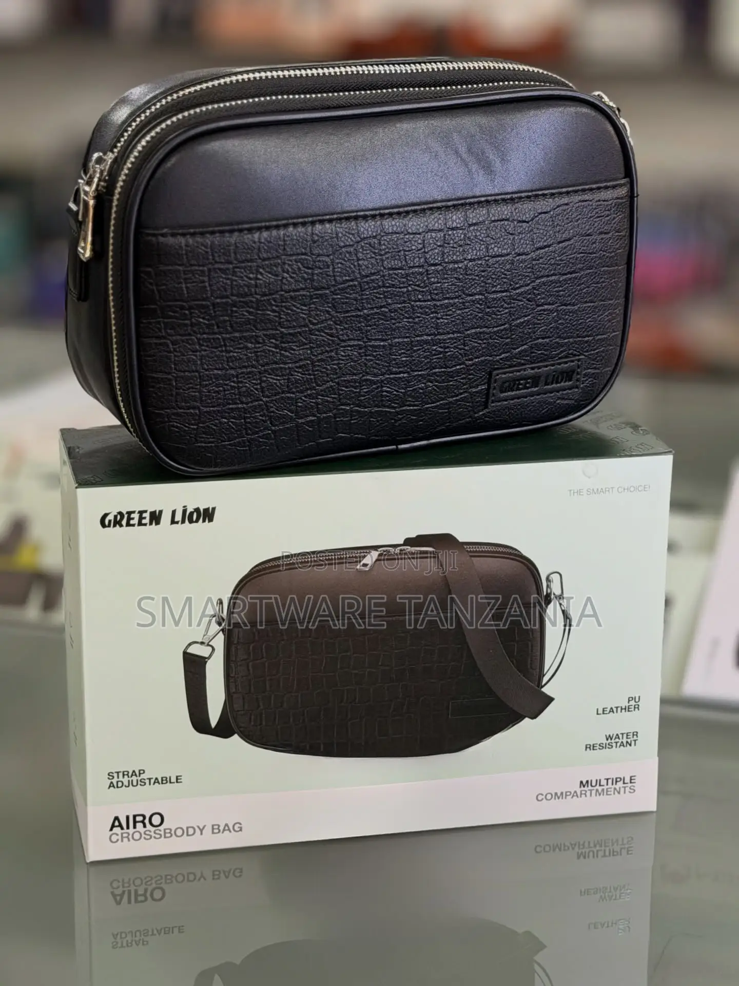 Green Lion Airo Crossbody Bag, Water Resistant Anti-theft Shoulder Bag