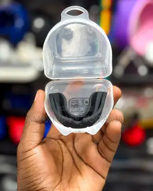 Black Sports Mouthguard With Case Boxing Mma Teeth Protection
