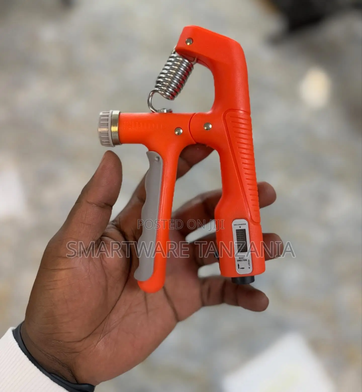 Adjustable Hand Grip Strengthener With Digital Counter Red