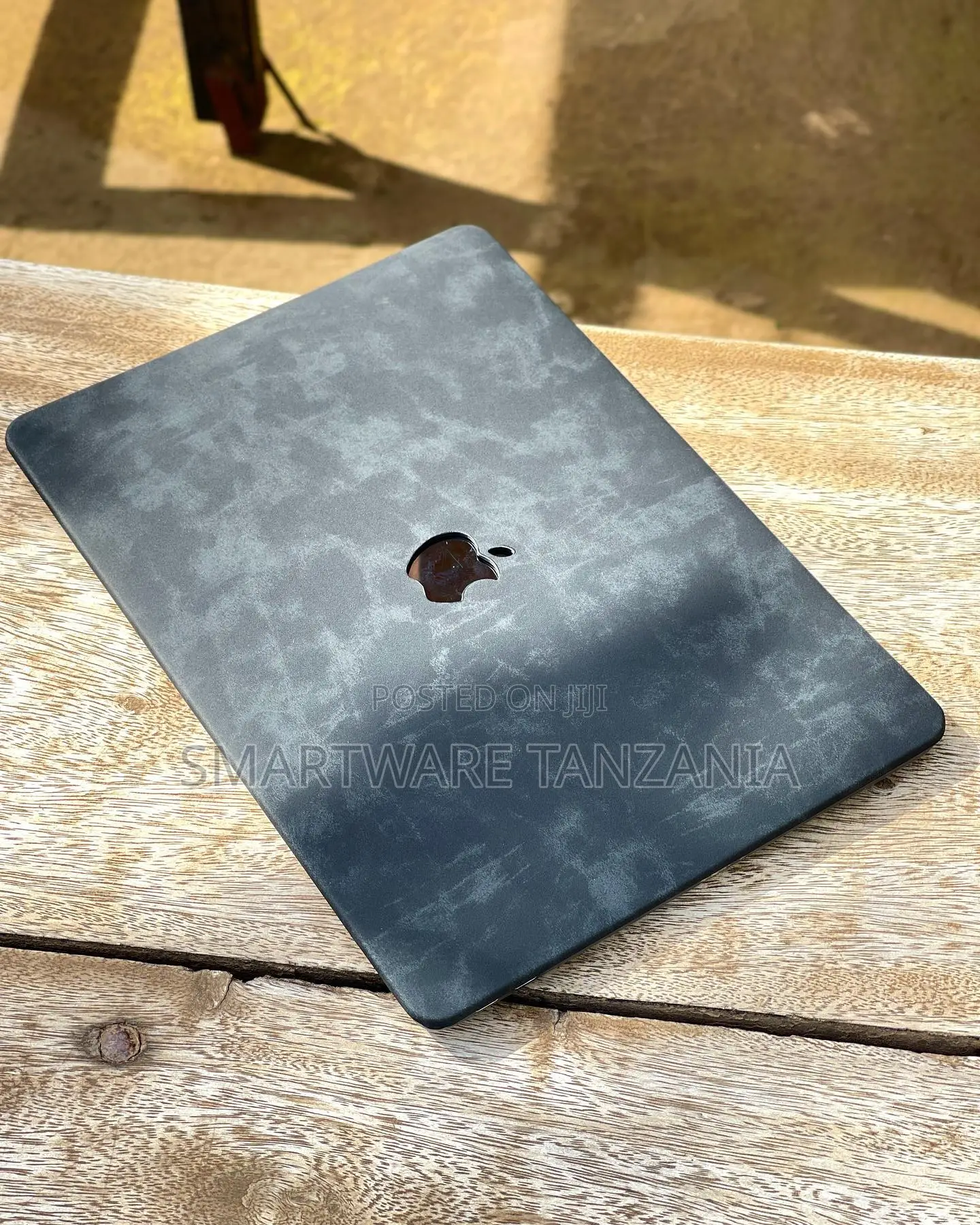Macbook Hard Case Dark Gray Marble Stone Effect Cover