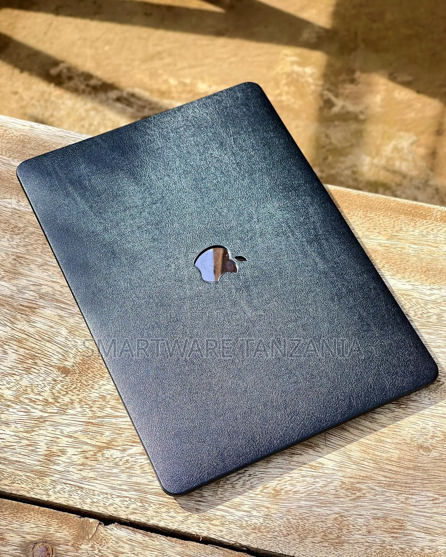 Macbook Hard Case Black Leather Texture Sleek Matte Cover