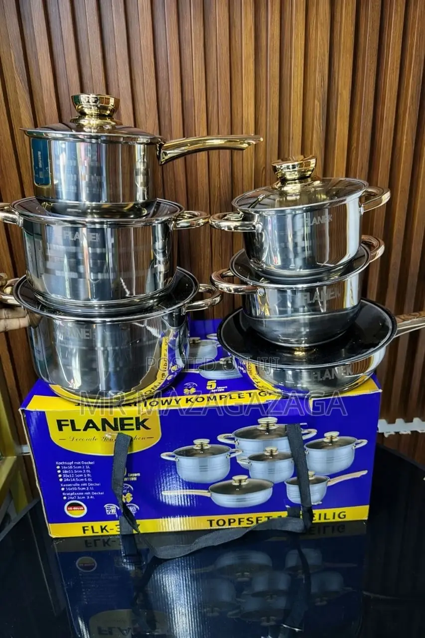 Flanek (Flk-3) 6-Piece Stainless Steel Cookware Se