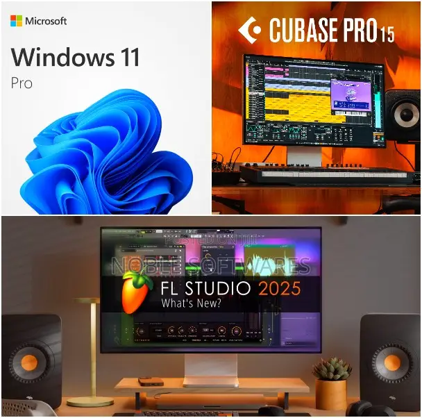 Windows 11 Pro + Fl Studio 25 + Cubase Pro 15