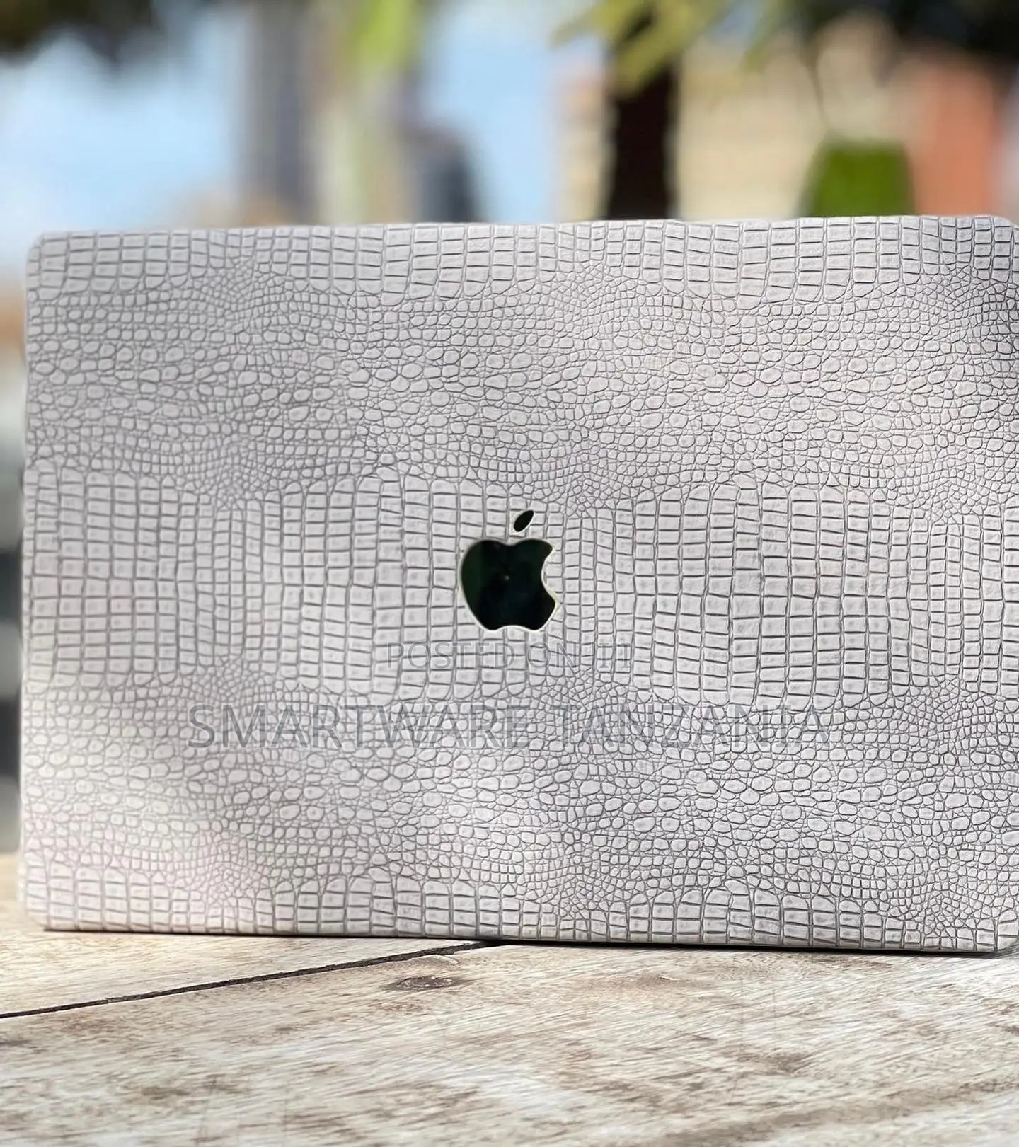 Macbook Hard Case White Crocodile Skin Texture Cover