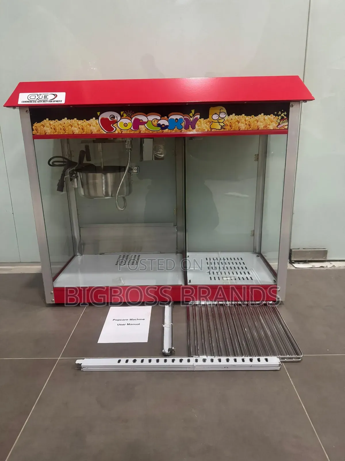 Popcorn Machine Warming Showcase