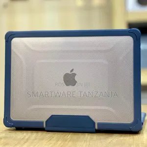 Macbook Rugged Case Clear Back Navy Blue Bumper Frame