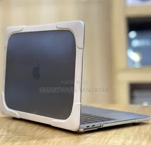 Macbook Silicone Bumper Case White Corner Guard Open Lid