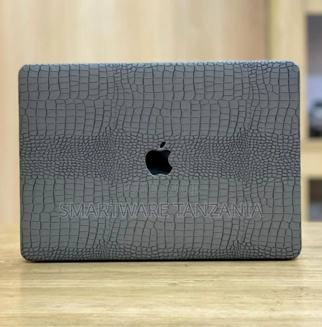 Macbook Hard Case Charcoal Gray Croc Skin Texture Cover